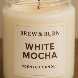 White Mocha Scented Candles